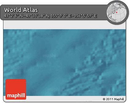 Satellite 3D Map of the Area around 41° 16' 52" N, 155° 37' 30" E