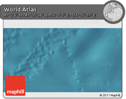 Satellite 3D Map of the Area around 41° 16' 52" N, 156° 28' 29" E