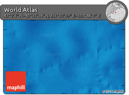Physical Map of the Area around 41° 16' 52" N, 157° 19' 29" E
