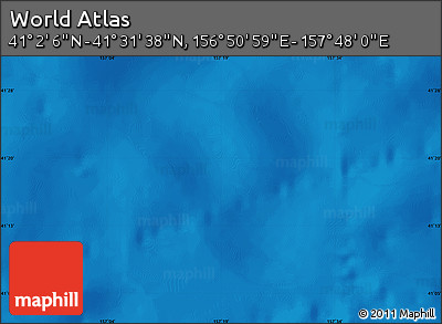 Physical Map of the Area around 41° 16' 52" N, 157° 19' 29" E
