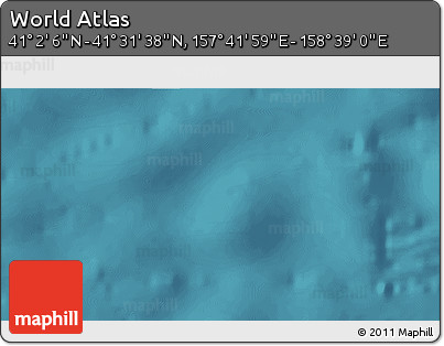 Satellite 3D Map of the Area around 41° 16' 52" N, 158° 10' 30" E