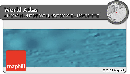 Satellite Panoramic Map of the Area around 41° 16' 52" N, 159° 1' 30" E