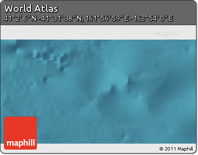 Satellite 3D Map of the Area around 41° 16' 52" N, 162° 25' 30" E