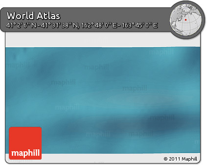 Satellite 3D Map of the Area around 41° 16' 52" N, 163° 16' 30" E