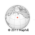 Outline Map of the Area around 41° 16' 52" N, 163° 58' 29" W, rectangular outline