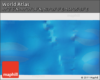 Physical 3D Map of the Area around 41° 16' 52" N, 164° 7' 30" E