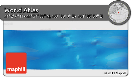 Physical Panoramic Map of the Area around 41° 16' 52" N, 164° 7' 30" E