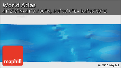 Physical Panoramic Map of the Area around 41° 16' 52" N, 164° 7' 30" E