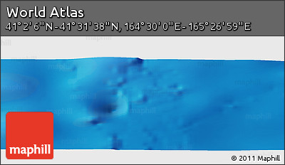 Physical Panoramic Map of the Area around 41° 16' 52" N, 164° 58' 29" E