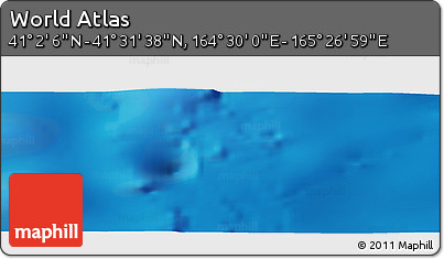 Physical Panoramic Map of the Area around 41° 16' 52" N, 164° 58' 29" E