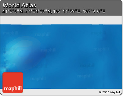 Physical 3D Map of the Area around 41° 16' 52" N, 166° 40' 30" E