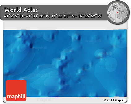 Political 3D Map of the Area around 41° 16' 52" N, 16° 55' 29" W