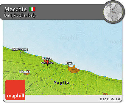 Physical 3D Map of Macchie