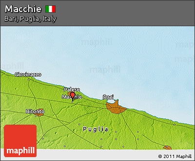 Physical 3D Map of Macchie