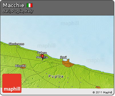 Physical 3D Map of Macchie