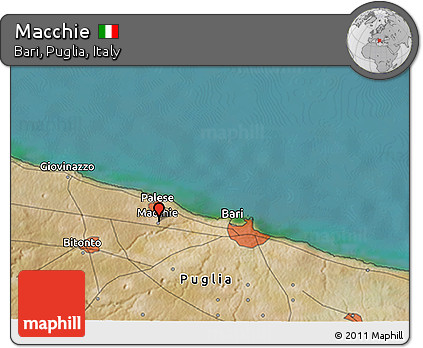 Satellite 3D Map of Macchie