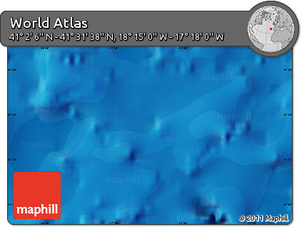Political Map of the Area around 41° 16' 52" N, 17° 46' 29" W