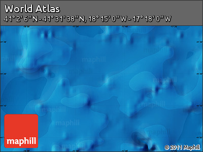 Political Map of the Area around 41° 16' 52" N, 17° 46' 29" W