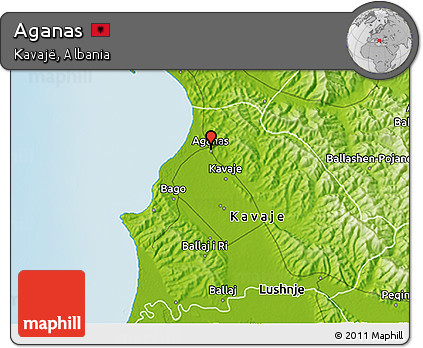 Physical 3D Map of Aganas