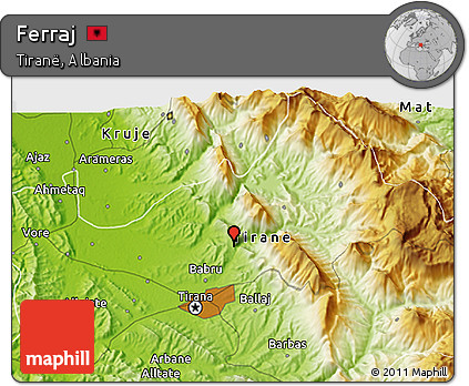 Physical 3D Map of Ferraj