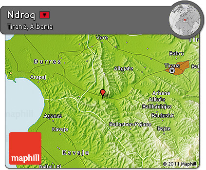 Physical 3D Map of Ndroq