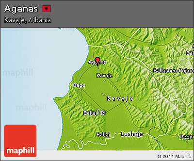 Physical 3D Map of Aganas