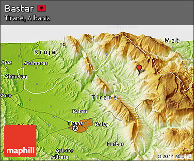 Physical 3D Map of Bastar