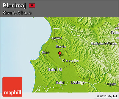 Physical 3D Map of Blerimaj