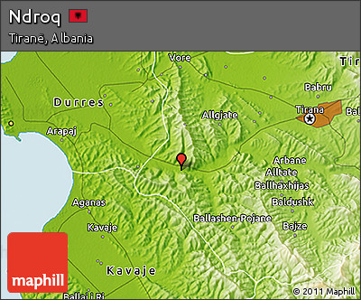 Physical 3D Map of Ndroq