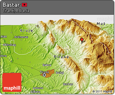 Physical 3D Map of Bastar