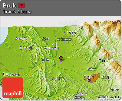 Physical 3D Map of Bruk