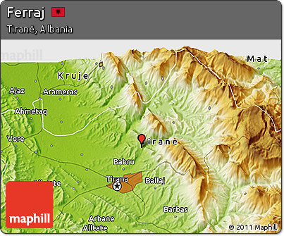 Physical 3D Map of Ferraj