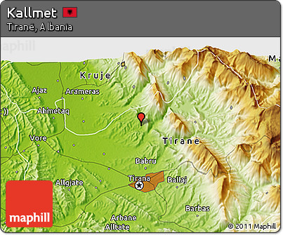 Physical 3D Map of Kallmet