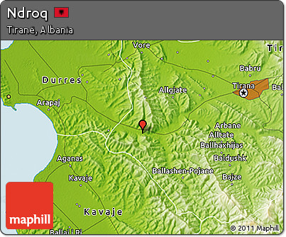 Physical 3D Map of Ndroq