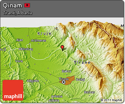 Physical 3D Map of Qinam