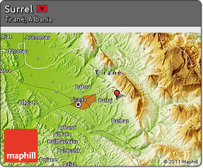 Physical 3D Map of Surrel