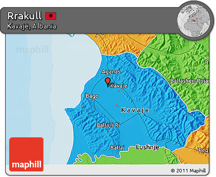 Political 3D Map of Rrakull