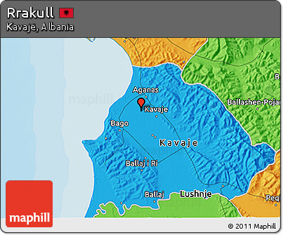Political 3D Map of Rrakull