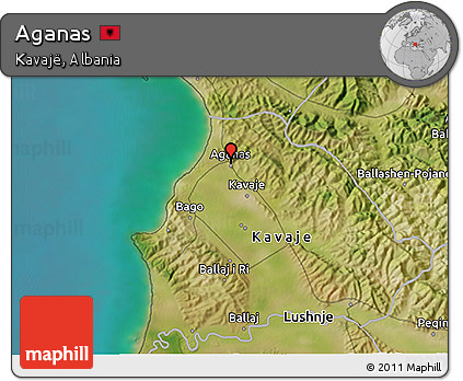 Satellite 3D Map of Aganas