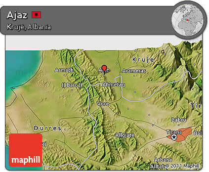 Satellite 3D Map of Ajaz