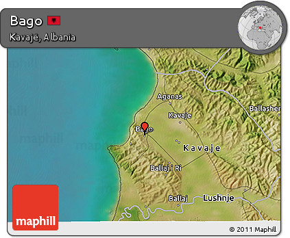 Satellite 3D Map of Bago