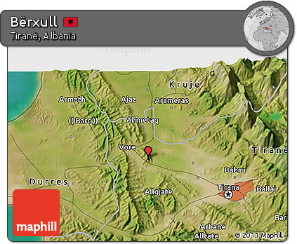 Satellite 3D Map of Bërxull