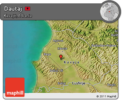 Satellite 3D Map of Dautaj