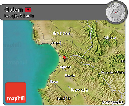 Satellite 3D Map of Golem