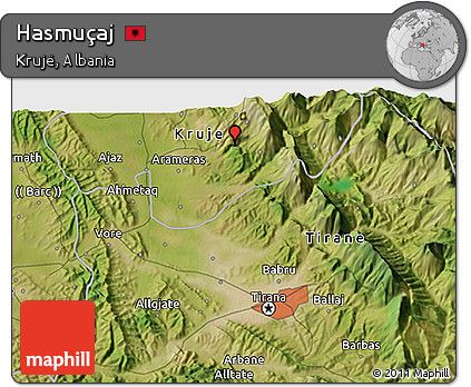 Satellite 3D Map of Hasmuçaj