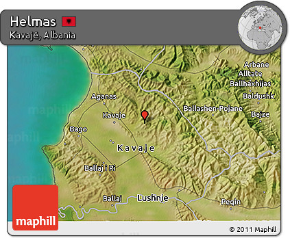 Satellite 3D Map of Helmas