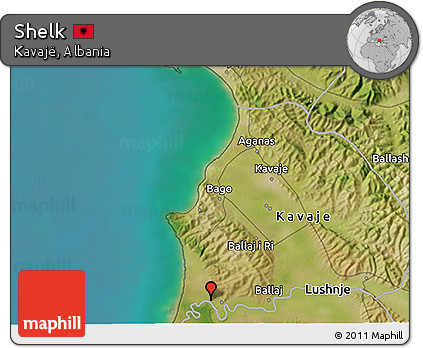 Satellite 3D Map of Shelk