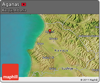 Satellite 3D Map of Aganas