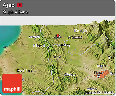 Satellite 3D Map of Ajaz
