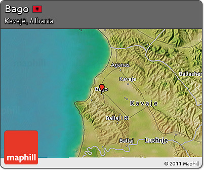Satellite 3D Map of Bago